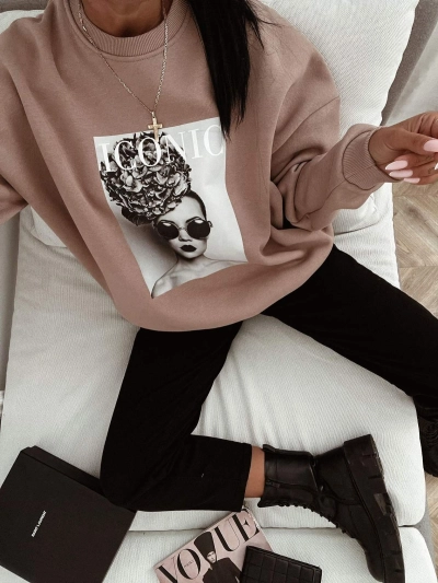 Bluza damska oversize ICONIC 100% bawełna – Jenefer