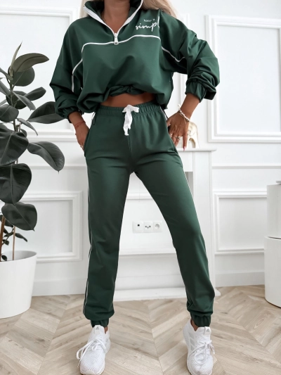 Mojo komplet dresowy damski ze stójką i spodniami jogger