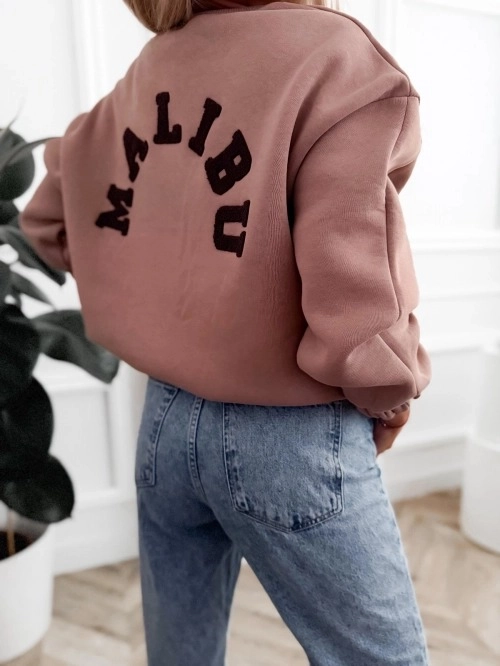 Mojo ocieplana bluza damska oversize MALIBU ze 100% bawełny