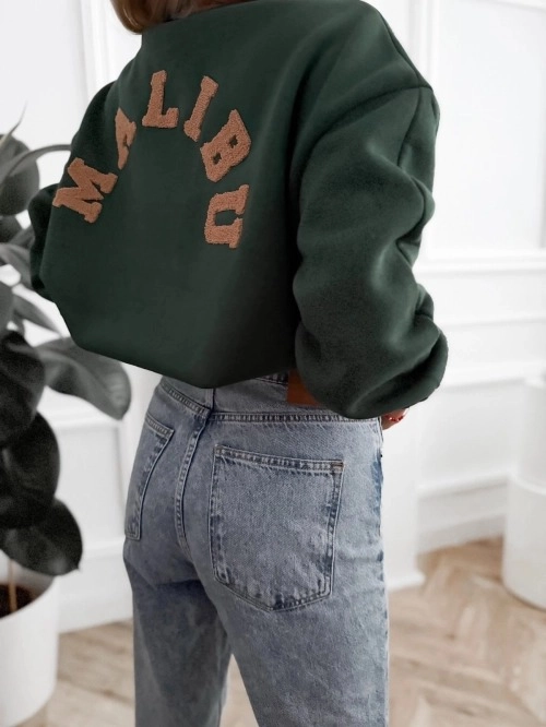 Mojo ocieplana bluza damska oversize MALIBU ze 100% bawełny