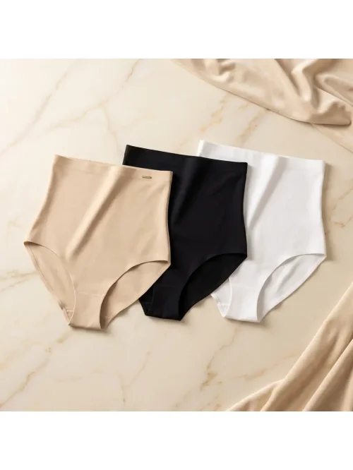 Zestaw 3x Majtki Modelujące Wysoki Stan – Bezszwowe