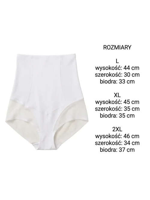 Zestaw 3 szt. majtek damskich – wysoki stan, bezszwowe