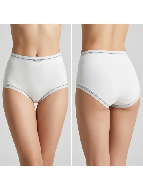 Figi damskie 6 szt. wysoki stan mix kolorów