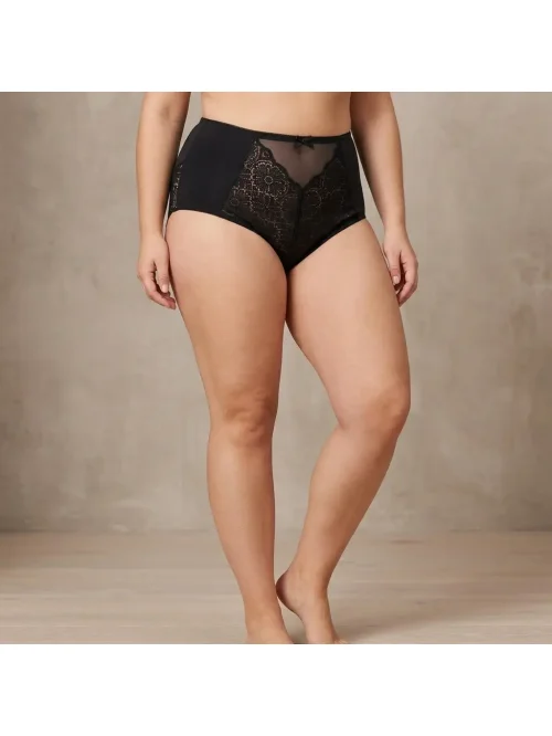 Majtki damskie z wysokim stanem 6 szt. mix kolorów