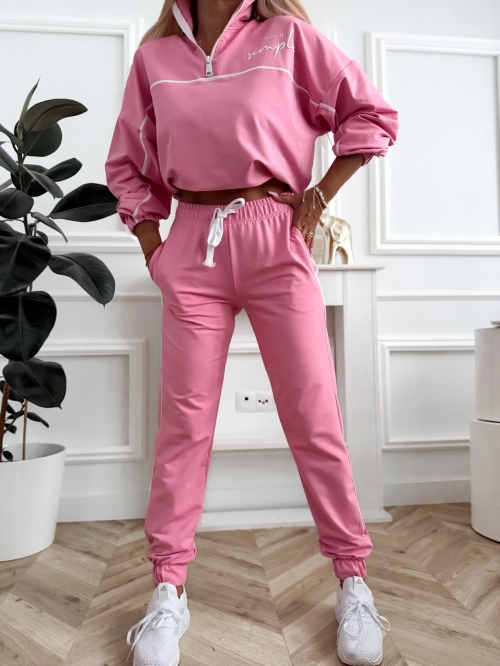 Mojo komplet dresowy damski ze stójką i spodniami jogger