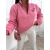 MOJO bawełniana bluza damska oversize ze stójką